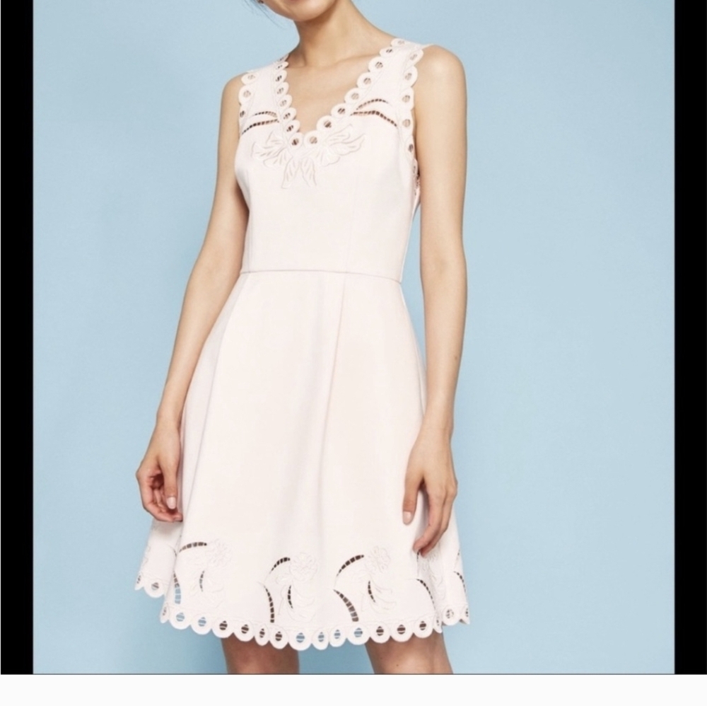 Ted Baker Emalise Cut Out  Mini Dress Sz.2 Pink